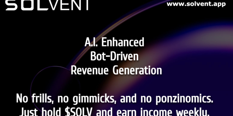 Solvent.app Launches Revolutionary AI-Enhanced Bot Network on Solana Blockchain with Ongoing $SOLV Token Presale