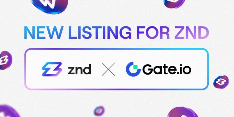Gate.io announces ZND listing