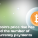 How Bitcoin's price rise has increased the number of cryptocurrency payments