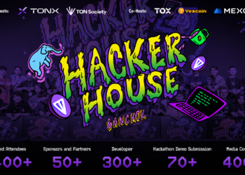 PTON Hacker House Bangkok Draws 300+ Global Developers and 70+ Demo Submissions, Highlight the TON Ecosystem at Devcon Thailand, Powered by TONXR